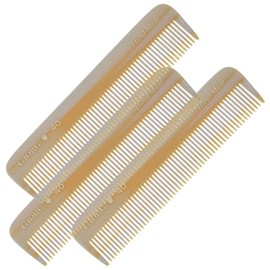 Giorgio G40 Handmade All Fine Tooth Pocket Comb, Hair Comb Straightener for Everyday Grooming Styling Hair, Mustache and Beard for Men Women and Kids, Use Dry or with Balms, Saw Cut and Polished