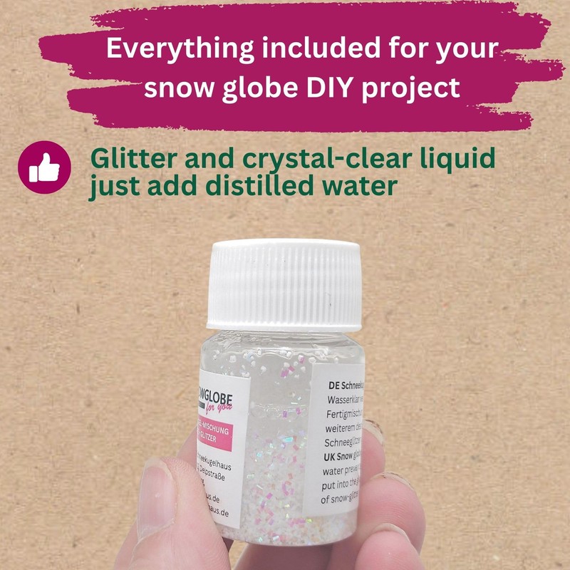 Ready Mix with Water Clear and Glitter | for Craft