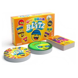 Cheddar Blitz: Exciting New Card Game for Kids, Teens, and Families- Super Fun for Family Game Night, Birthday, Christmas, Easter Basket, Classroom Game Cards and Great Fun Emoji's