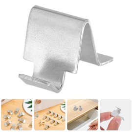 Angoily 24pcs File Cabinets Heavy Duty Shelf Shelving Brackets Shelving Clips Shelf Clip Shelf Hardware Shelf Supports Metal Shelf Pegs Cabinet Shelf Support Clips Iron Silver