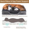 FluffyDream 28'' Orthopedic Dog Bed, Memory Egg-Crate Foam Pet Couch