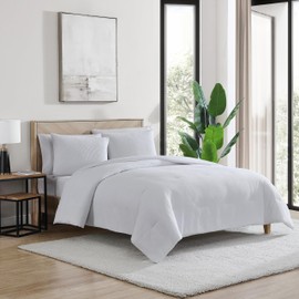 1888 Mills True Comfort Waffle Comforter Set, Twin/Twin XL - White