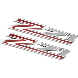 2PCS ⁠Chrome & Red 2019-2026 for Silverado Z71 Emblem Badge 84632695 Nameplate