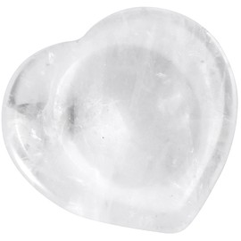 KYEYGWO Rock Crystal Reiki Healing Crystal Worry Stone, Heart Thumb Stone Pocket Palm Trees Pocket Stones Worry Stone Massage Stones for Meditation, Stress Relief, Worry Stone Decompression