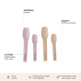 Design Letters Mini Favourite Spoon Starter Set | Non-Toxic and 100% BPA-Free, BPS-Free and phthalates-Free.