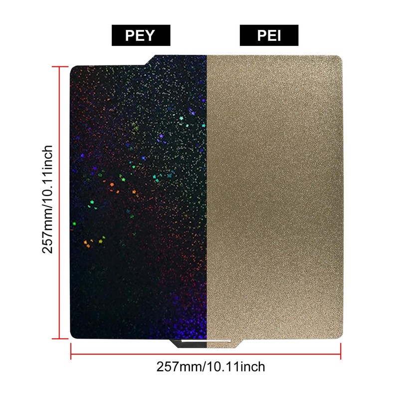 PEY PEI Building Plate for Bambu Lab X1/P1P/P1S/A1 3D Printer,