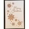 Unbranded Christmas Rustic Greeting Cards 36 Pack Blank Festive Silver