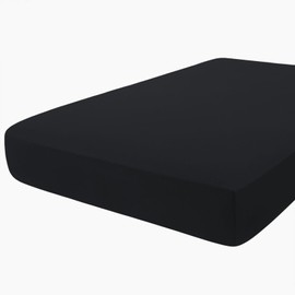 hyha Milk Silk Couch Cushion Covers, Soft Magic Sofa Covers Washable for 3 Cushion Couch, Stretch Sectional Outdoor Cushion Covers for Patio Furniture with Elastic Bottom(Large, Black)