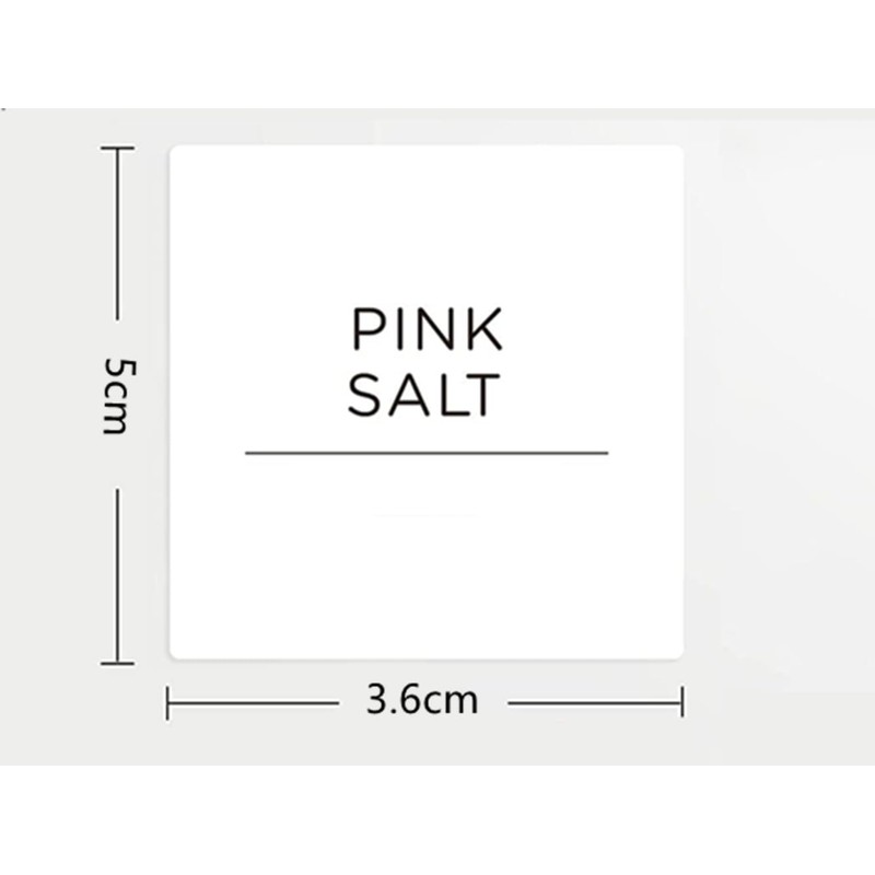 Labels for Food Containers,192 Pcs 36 * 50mm Kitchen Jar