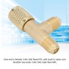 Quick Coupler Access Tee, SAE Flare Brass 1/4 in Valves