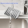 Chengcan 4-Pack Silicone Self-draining Soap Tray for Bathroom and Kitchen