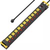 CRST 12 Outlets Long Power Strip, 9 FT Cord Metal