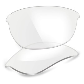 ThunderClap Polycarbonate Replacement Lenses for Oakley Half Jacket 2.0 Sunglasses OO9144, Transparent anti-blue light