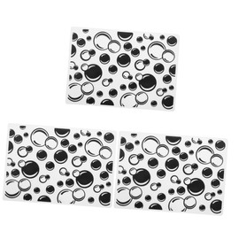 COHEALI 3pcs Card Making Embossing Folders Stencil Decorative Background Dies Plastic Embossed Folders for Crafts