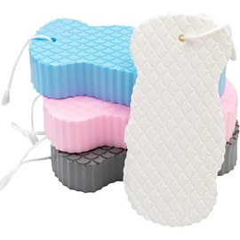 Esponja Exfoliante Corporal, Esponja Para Baño, 4 Piezas, Uso Diario Para Piel Sensible, Exfoliación Suave, Ideal Para Mujeres Y Niños, Tamaño 12.8 X 6 X 2.5 Cm