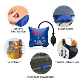 PDR TOOLS 300 kg Pro Air Cushion Set, Air Cushion Lifter, Window Assembly for Door and Window Mounting, Load Weight of Lifting Cushion, Air Pump Wedge Air Wedge Inflating Cushion, Pack of 8