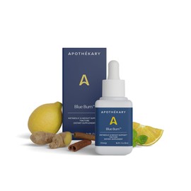 Apothékary Blue Burn Herbal Supplement Liquid Drops, Metabolism and Weight Management Support, Clinically-Tested, Made in The USA, 1 Fl Oz, 30 Servings