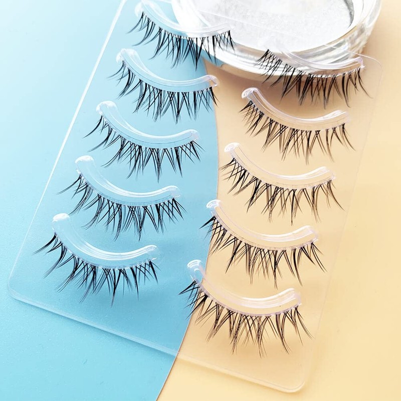 Musegetes False Eyelashes, 4D False Eyelashes, Natural False Eyelashes, Ultra
