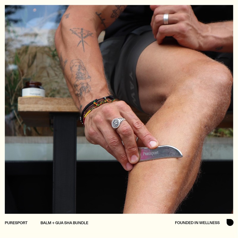 Puresport Premium Stainless Steel Gua Sha Tool | Supports Recovery,