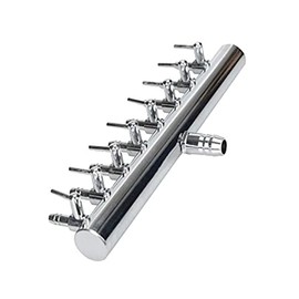 bnafes Aquarium Air Valve 8 Way Inline Manifold Air Flow Pump Tubing Splitter Lever Control Valve