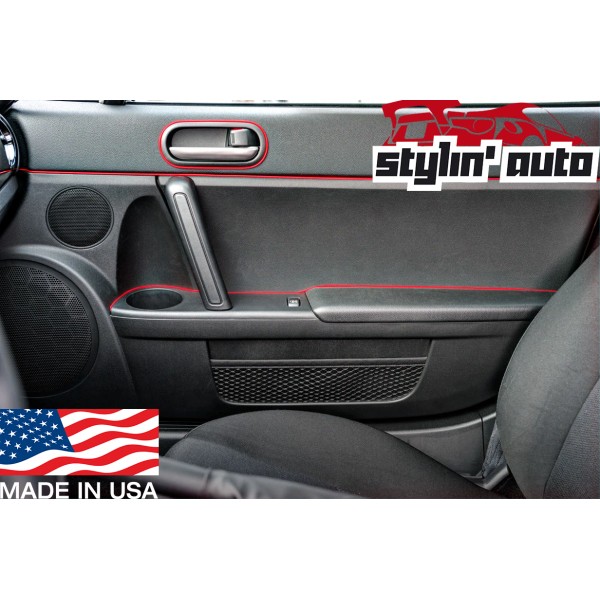Stylin' Auto Gap Trim (Red) Universal Interior Line Strip Molding