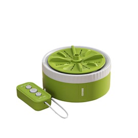 HYBEW Portable Mini Clothing Washer ABS Material, Green, 4KG Capacity, Efficient, Countertop, Fully Automatic, 5V, Green Painted Finish