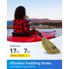 OCEANBROAD Kayak Paddle 86in/218cm Alloy Shaft 2-Piece Floatable Kayak Oar