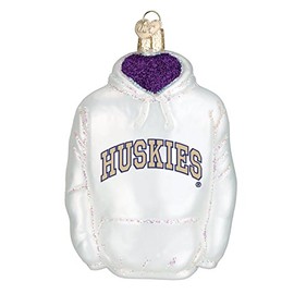 Old World Christmas Ornaments: Washington Hoodie Glass Blown Ornaments for Christmas Tree