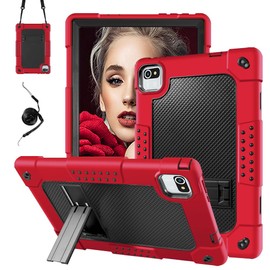 Hoibon Case for MB1001 Tablet 10.1,Kids Friendly Shockproof Case for Baken B10-2022/JUNINKE 10 inch/Volentex M10/Urao URa10031/Freeski Fsk10018/Okaysea/Velorim/CZZ/ZZB 10 inch Tablet (RedBlack)