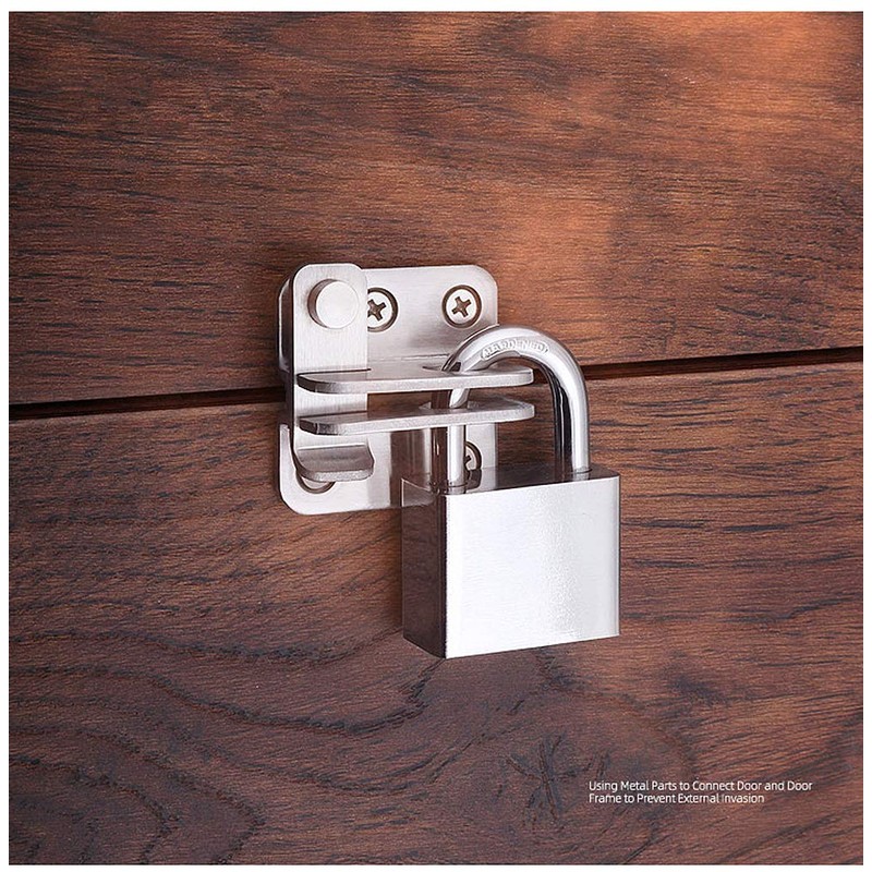 YUOIP® Hasp Latch Gate Bolt Lock Gate Latch Door Bolt