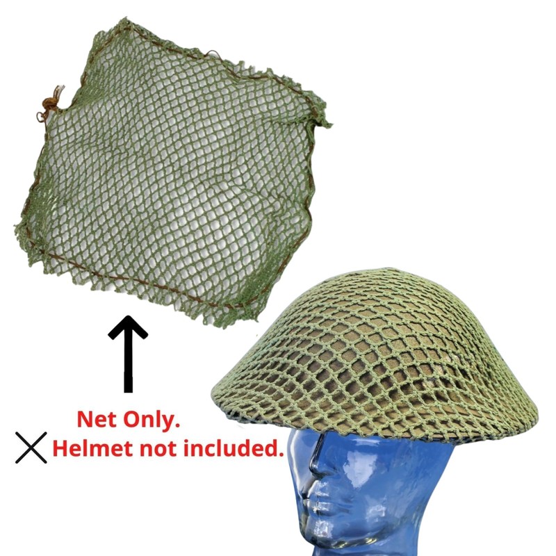 Steel Helmet Nets, Australian/US WW2 Jungle Green - Original Unissued