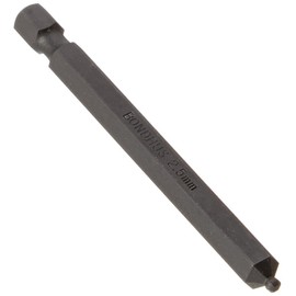 BONDHUS No.10854 Hex Ball Point Power Bit, 0.1 inch (2.5 mm), Insertion Angle: 0.25 inches (6.35 mm), Total Length: 3.0 inches (76 mm), Black Dyed Treatment, BH 0.1 inch (2.5 mm)
