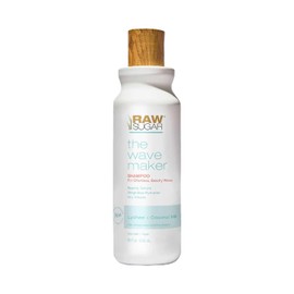 RAW SUGAR, Shampoo The Wave Maker con Lichi y Leche de Coco, Volumen y Textura Natural, sin Sulfatos, 18 OZ