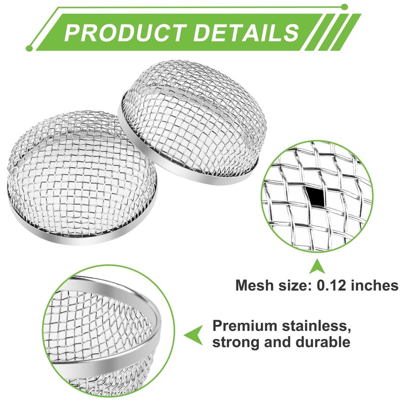 Cesilili 2PCS RV Furnace Vent Screen with Premium Stainless Steel,