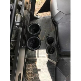 PBR Product POLARIS RANGER CREW 2018 and UP BLACK Back Seat JUMBO CUP HOLDERS