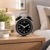 4 Inch Twin Bell Alarm Clock with Metal Frame –