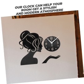 FUNOMOCYA Fashion Acrylic Wall Clock Frameless for Living Room Decor Unique Home Wall Sticker for Bedroom and Kitchen Background Eye Catching Modern
