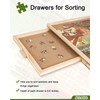 ALL4JIG 1000 Piece Rotating Puzzle Board with Drawers 22"x30"Portable Wooden