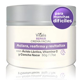 Crema Despigmentante de Noche Antiedad y Antimanchas Oscuras  Reafirma, Aclara y Regenera  Hidratación Profunda con Extractos Naturales  Textura...   