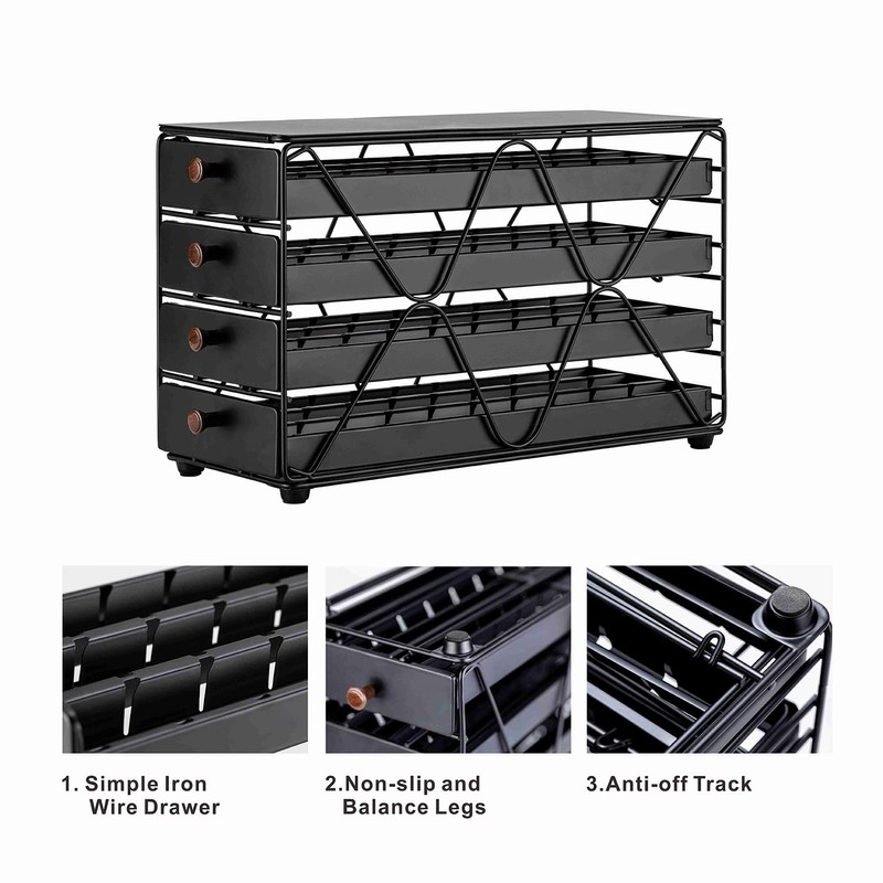 ZCDCP Coffee Pod Holder Drawer Storage, Compatible with Nespresso Originaline