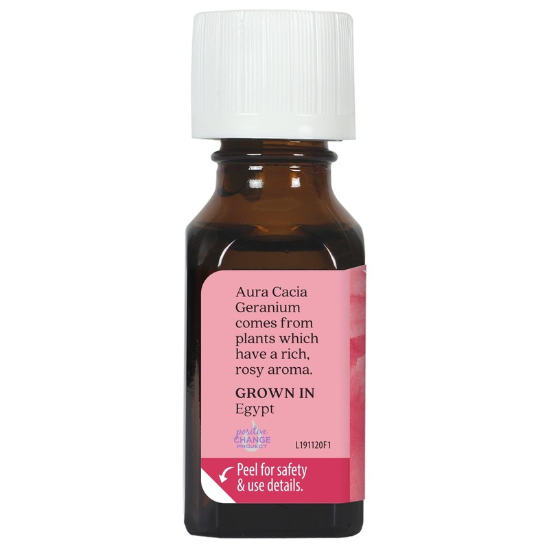 Aura Cacia 100% Pure Geranium Essential Oil | GC/MS Tested