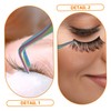 Mikinona 2pcs Eyelash Tweezers with Comb Tweezers for Men Eyebrow