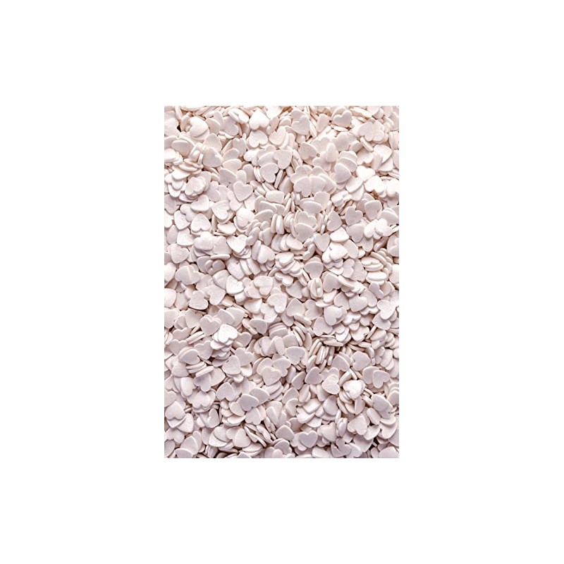 SPRINKLY - Glimmer Hearts - White - 25g