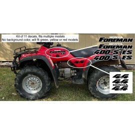 Honda Foreman ES, S, 400 450 Trx450 ES Stickers Decal Emblem Kit Of 5 1996-2006