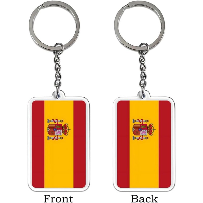 Juego de 2 llaveros con bandera de España (España), España,