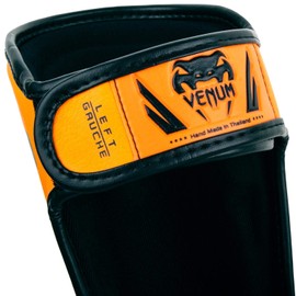 Venum Kids Elite Shin Guards Neon Orange Small (3-5 Years)