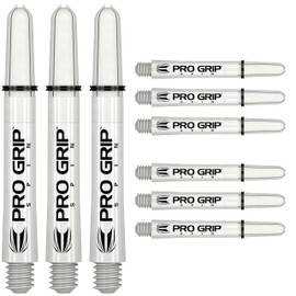 Target Darts 3 x Sets White Pro Grip Spin Dart Stems Short - 9 Dart Shafts Total
