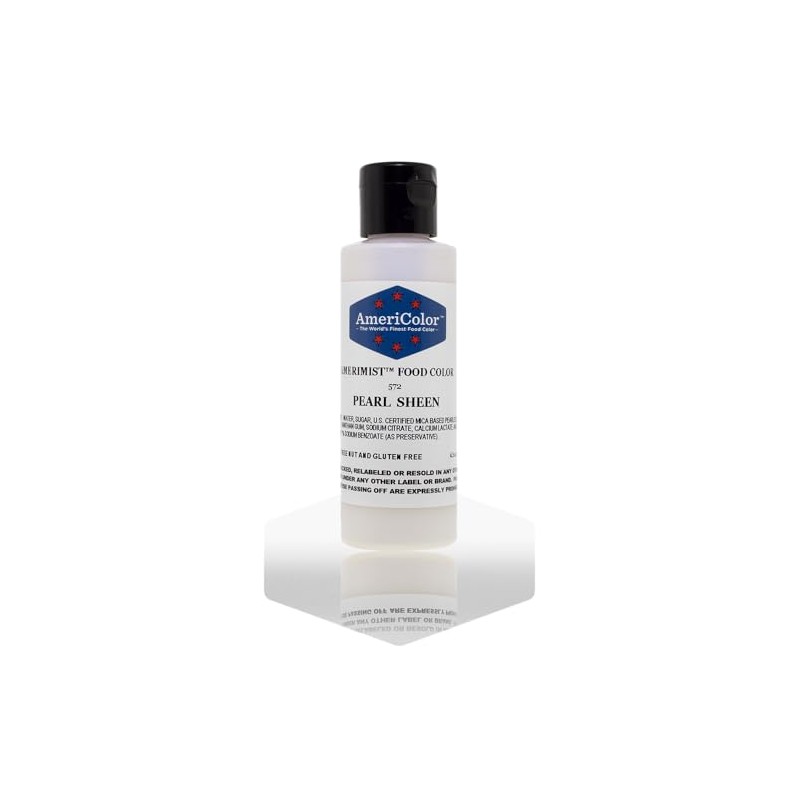 AmeriColor Airbrush Food Coloring, Pearl Sheen AmeriMist, 4.5 Ounce