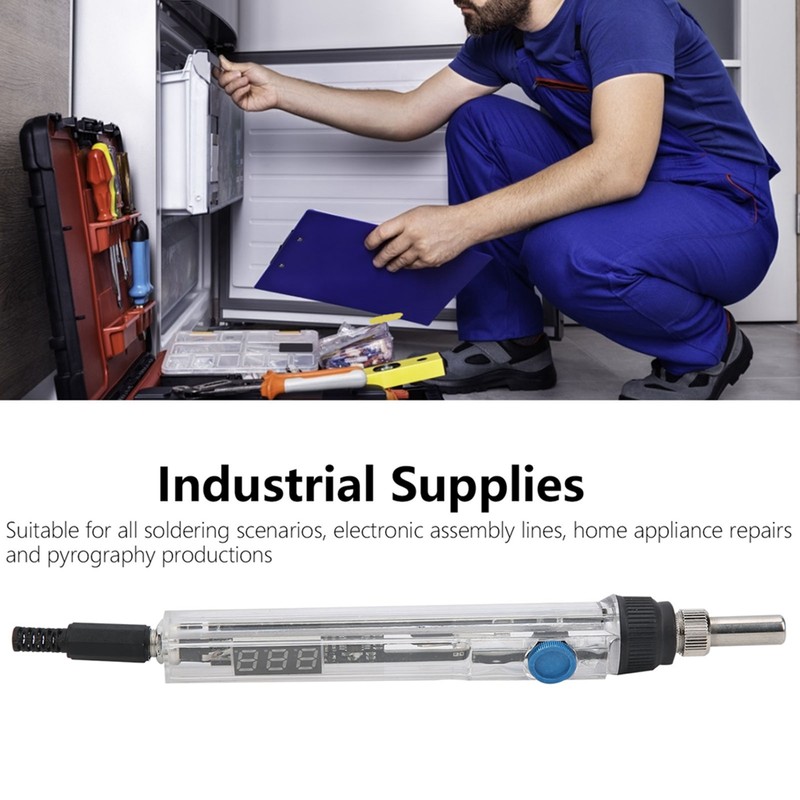 Electric Soldering Iron Handle Digital Display ABS Industrial Supplies T12