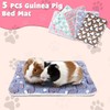 YUEPET 5 Pack Warm Guinea Pig Bed Pads Soft Guinea